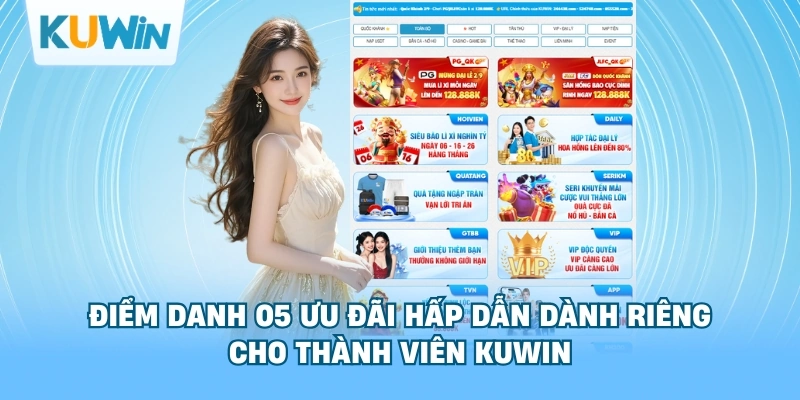 Điểm danh 5 ưu đãi hấp dẫn dành riêng cho thành viên kuwin